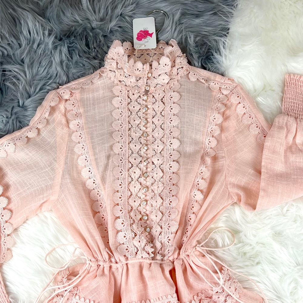 LAST ONE! L'ATISTE Cotton Candy Victorian Ruffled Lace Mini - Picture 3 of 16